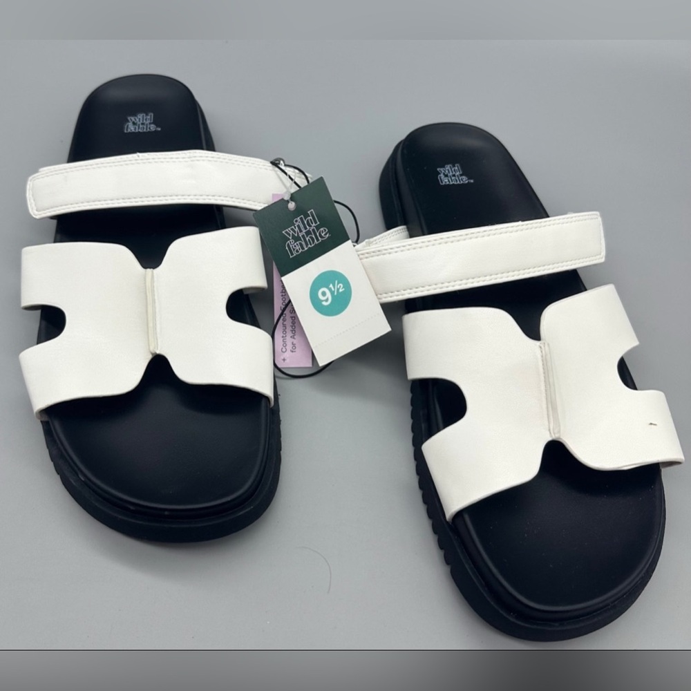 Wild Fable Woman’s Slides, Shoes, Sandals - WHITE/HAYLEY - Multiple sz. Avail